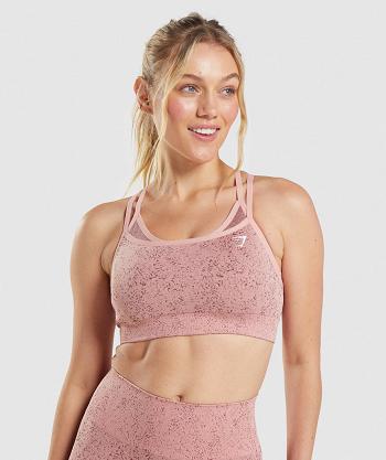 Sujetadores Deportivos Gymshark Adapt Fleck Seamless Mujer Rosas | CO 2150YXF